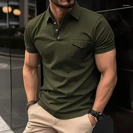 Polo da uomo Estate Vendita Polo casual a maniche corte T-shirt moda ufficio Abbigliamento traspirante Overs