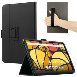 Folio PU Leather Stand Funda For Oukitel OT5 Case 12" Tablet PC Magnetic Cover with Hand Strap