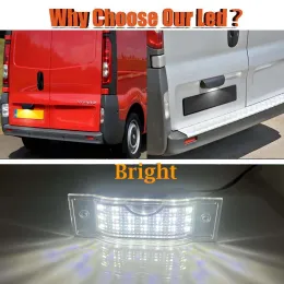 2001-2014의 LED 라이센스 번호 플레이트 라이트 램프 Renault Trafic II III Opel Vauxhall Vivaro A/B Nissan Primastar NV300 Fiat