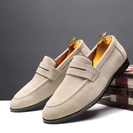 Stövlar yomior nya helt äkta läder män casual skor formella klänningskor lägenheter loafers man bröllop designer skor hög kvalitet