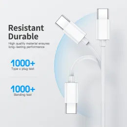 유형 C 타입 C 케이블 65W PD 케이블 화웨이 삼성 Xiaomi Redmi iPad MacBook 빠른 충전 전화 와이어 USB-C에 USB-C 데이터 코드