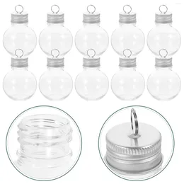 Vases Christmas Spherical Bottle Outdoor Milk Bottles Portable Juice Packing Anti-leak Coffee Practical Empty Transparent Light Bulbs