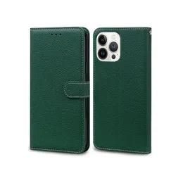 Fabrikpreis Leder-Telefonabdeckung für Samsung A15 A25 A35 A55 A14 A24 A12 A22 A32 A42 A52 Brieftasche Kickstand Kartenfächer Weiche TPU-Hülle mit Einzelhandelsverpackung