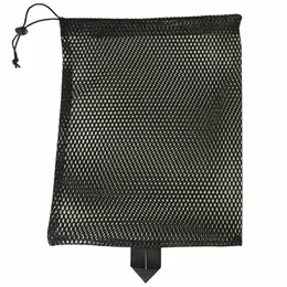 Cordão Mesh Storage Bag Mesh Carry Bag Multi Purpose Mesh Bolsa de viagem Ultraleve Hangable para natação mergulho Snorkeling 82yd #