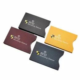 5PCS 안전 방지 안티 도난 독자 RFID 차단 슬리브 보호 신용 카드 케이스 케이스 커버 알루미늄 코팅 종이 ID 은행 카드 소지자 S9NO#