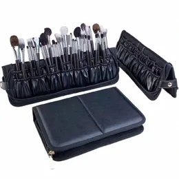 29 Holes Profial Fold Waterproof Women Makeup Brush Tools Bag Organizer Travel Powder Cosmetic Sets Toiletry Case Holder P2r0#