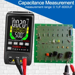 USB -Ladevorladung großer Smart -Multimeter -Multimeter Digital DC AC Current True RMS Auto Electrical Capactance Ohm Temp Multimetro -Test