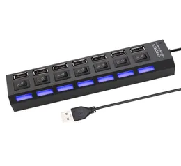 Hub USB 20 Hub splitter multi USB Utilizza adattatore di alimentazione Espansione multipla a 47 porte Hub USB 20 con interruttore per PC3335261