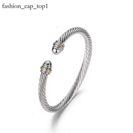 David Yurma Armband 2024 Designer Armband Dy Luxury Twisted Pearl Head Women Fashion Versatile Twist Armband smycken Bröllopspresent 5mm David Yurma Jewelry 7729