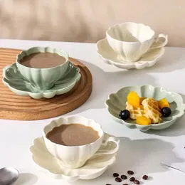 Tazze Piattini Cinese Tazza da caffè da viaggio Tè pomeridiano Verde Lusso Estetico Tazza Zucca Divertente Piccolo Bar Cibo Latte Xicara Stoviglie