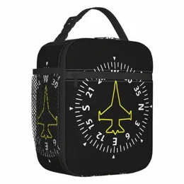 Jet Fighter Pilot Portable Lunch Box Aviati Airplane Aviator Thermal Cooler Food Isolated Lunch Bag Kids School Children H7EP#