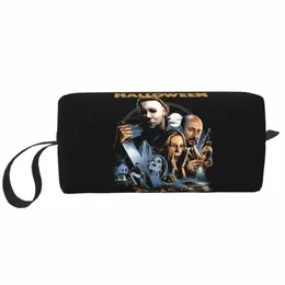 personalizado Halen Toilettas Vrouwen Michael Myers Horror Film Make-Up Organizador Lady Beauty Opslag Dopp Kit Case G6cY #