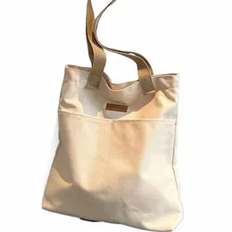 Tote Bag da donna Filo da cucito in tela Borsa da pendolare di grande capacità Advanced Sense Cvenient Pratica borsa da pendolare femminile 07wq #