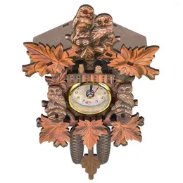 Relógios de parede Casa Sala de estar Cuco Quarto Relógio Decoração Vintage Pendurado Decorativo Pêndulo De Madeira Escritório