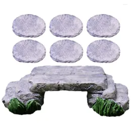 Bahçe Dekorasyonları Mikro Peyzaj Süs Bonsai Tinik Köprü Mini Reçine Model Peri Bahçeleri Ev Dekorasyonu Dekorasyon Steping Stone Bibretler