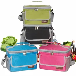 Tragbare isolierte Taschen Frauen Männer wasserdicht und auslaufsicher Kühler Kühlschrank EVA 6L Thermal Mittagessen Essen Picknick Outdoor Bento Bag Arbeit U8HL #