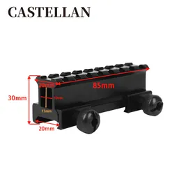 8-slot bracket with 20 to 20mm rotation, aluminum alloy sight bracket with 1-inch raised guide rail