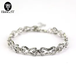 Bracelets Free Shipping Wholesale The Vampire Diaries Klaus Caroline Forbes Rhinestone Crystal Bow Shine Bracelet Fashion Jewelry Hot Sale