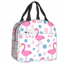 Modello seaml con borsa da pranzo isolata Flamingo per uccelli da lavoro e frs Scatola da pranzo termica per alimenti a tenuta stagna da donna q25P #