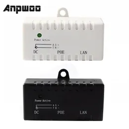 Poe Splitter Poe Injector Rj45 Dc 5,5 mm x 2,1 mm Eingang Passiver Poe Injector Splitter Adapter Anschluss für IP-Netzwerkkamera