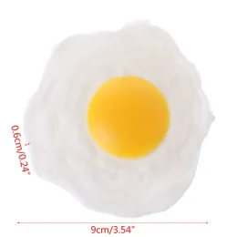 Novelty Egg Fried Egg Omelett for Play Food Toy for Kids Adults Realistic Egg Prank Trick Squeeze Toy Children Pretend