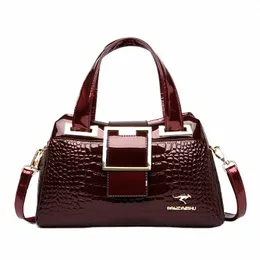 2022 New Fi Aligator Women Handbags European Patent Leather Ladies Shalledws Bags女性ガールブランドラグジュアリークロスボディバッグ