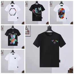 5A Maglietta da uomo 2024 PP Skull Diamond magliette Germania marchio Designer di lusso lettera 3D Dollar bear stampa polo Magliette da uomo Donna Teschi Tee pantaloncini con cappuccio top 10