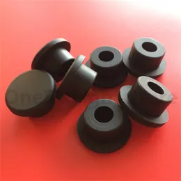 Tubo di gambo in gomma in silicone nero inserto tappo spina a prova di polvere 10 mm-29 mm