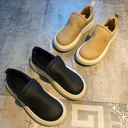 Casual Shoes Creepers Warm Plush Sneakers Women Platform Add Cashmere Flats Winter Cotton Female Thicken Soled Fur Loafers 2024