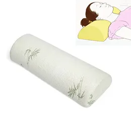 Pillow Half Moon Bolster Wedge Sleeping Adjustable Inserts Memory Foam Removable Cover Bamboo Relieve Back Neck Knee Ankle Pain