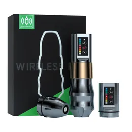 Exo Tattoo Pen Wireless Rotary Machine Kit 3.54.04.6mm Stroke Optional Fast Charging Battery 1800mAh Pen Kit for Body Artist 240323