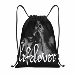 LifeLover Band Lead DrawString ryggsäck Sports Gym Bag String Sackpack för Yoga X7LW#