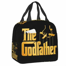 The Godfather Lunch Box Wodoodporny gangster film ciepły chłodnica termiczna izolowana torba na lunch dla kobiet szkolna ctainer Q2FA#