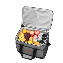 large Outdoor Cooler Bag Food Thermo Bags Women Picnic Cold Drink Fruit Snacks Keep Fresh Pouch Delivery Insulated Pack Supplie n8l2#