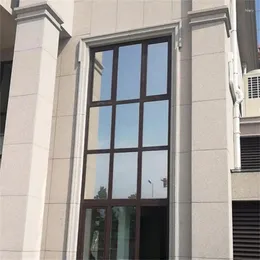 Naklejki okienne Film 50 cm 60 cm 90 cm pojedynczy płaszczyzna fluoroskopia jednokierunkowa izolacja cieplna Glass Prywatność balkon przeciwsłoneczny