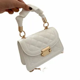 women's Bag Popular Ins Women's Bag 2023 Classic Korean Fi Hand Bag Small Square Chain Crossbody 59RB#