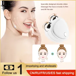 Device EMS Facial Massager Roller Microcurrent Face Lifting Machine VFace Roller Massager Skin Rejuvenation AntiWrinkle Beauty Device