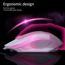 Ryra S1 Gaming Mouse 7 kolorów LED Podświetlenie ergonomia USB przewodowy myszy flanka myszy optyczne myszy gier myszy