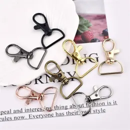 5st Swivel Clasps med D -ringar Lanyard Snap Hooks Keychain Clip Hook Metal Lobster Claw Clasps för nyckelringar som skapar sömnad