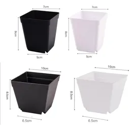 Avilable addensare mini vaso di fiori fioriere in plastica creativa piccola scuola materna per la scrivania del giardino decorazione