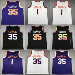 35 Kevin Durant 1 Devin Booker Bradley Beal Basketball Jerseys 13 Steve Nash 34 Charles Barkley 2023 2024 City Blue Shirt Purple Purple