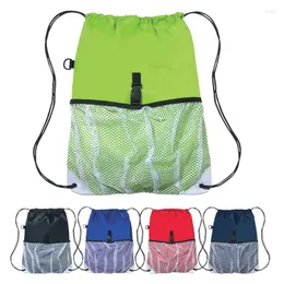 Drawstring 4 Colors Waterproof Bag Shoes Underwear Travel Sport Bags Nylon Organizer Clothes Packing Pinted