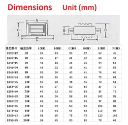 1W 2W 3W 5W 8W 10W 12W 15W 20W 25W 30Wパワートランス入力AC 220V 50Hz出力AC 6V 9V 12V 15V 18V 24Vシングル/デュアル