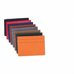 Slim Leather Wallet Credit ID Card Holder Purse Mey Case For Men Women Portable Ultra-Thin Antimagnetic Cards Package J7ag#