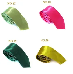 Slyckor Polyester Silk Satin Wedding Color Ties Slolid Party Men's C001 Stock Men 35 Colors Neck Plain tillräckligt för IGVHX