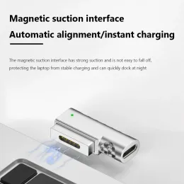 DC5521 PD Type-C da femmina a magnetico convertitore di magnet di ricarica per Apple Magsafe 1 MagSafe 2 per MacBook Air/Pro