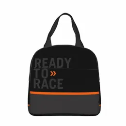 ready To Race Enduro Cross Insulated Lunch Bags Large Motocross Lunch Ctainer Thermal Bag Tote Lunch Box Beach Outdoor Men D5R4#