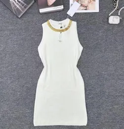 Verão novo vestido de malha feminina suéteres camisetas femininas marcas designer suéteres casual vestido fino