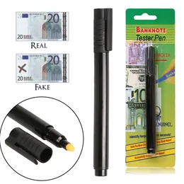 1-20pcs Dinheiro Marcador de detector Falcetor Marcador Fake Notas Tester Pen Pen Water Based Ferramentas Marcador para Detector de Banco