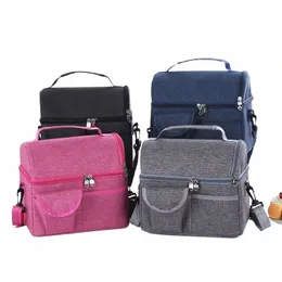 lunch Bag Reusable Insulated Thermal Bag Women Men Multifunctial 8L Cooler and Warm Kee Lunch Box Leakproof Waterproof p4AK#